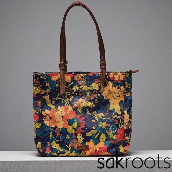Artist Circle Collection from Sakroots Shoulder Handbag Purse Double Strap Tote - Picture 1 of 7